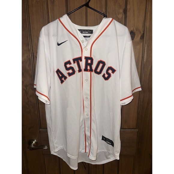 Nike Other - Nike HOUSTON ASTROS Men's L White Jeremy Pena Baseball Jersey Sewn Stitched NEW